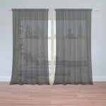 Sablio Záclony Černá: 2ks 150x250cm – Hledejceny.cz