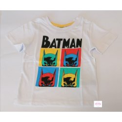 chlapecké tričko Batman bílé