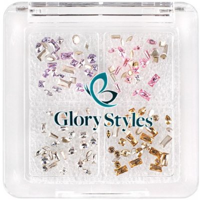 GloryStyles Sada mini kamínků na nehty 4 barvy – Hledejceny.cz