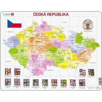 Larsen Česká republika kraje 70 dílků