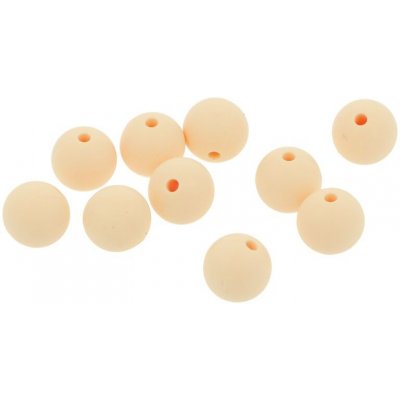 Natana silikonové korálky pastelově oranžové 12 mm 10 ks – Hledejceny.cz