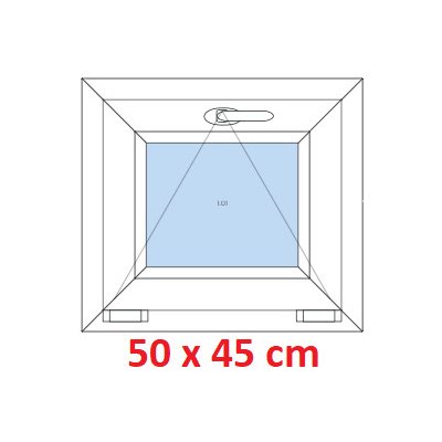 Soft Plastové okno 50x45 cm sklopné – Zboží Mobilmania