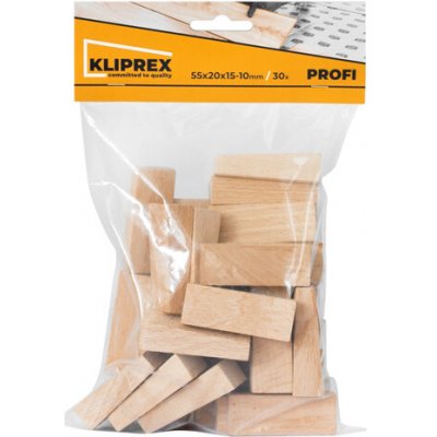 Leoš Vašek Klínky dřevěné BK 30ks/55x20x15-10mm – Hledejceny.cz