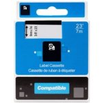 Kompatibilní páska s DYMO 40914 S0720690 9mm 7m modrý tisk/bílý podklad D1 (PLTD29) – Zboží Živě