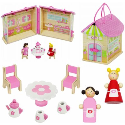 TFY 6522 Dřevěný kavárna pro panenky – Hledejceny.cz