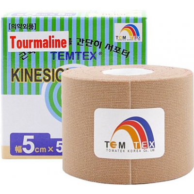 Temtex Kinesiology Tape Tourmaline, béžová, 5cm x 5m