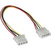 PC kabel PremiumCord prodlužovací napájecí kabel 5,25" molex 37cm KN-21