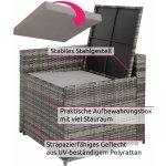 tectake 404234 ratanová sestava verona - šedá – Hledejceny.cz