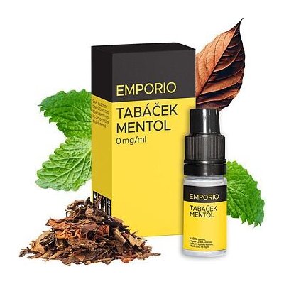 Emporio Tabáček Mentol 10 ml 0 mg tabáková nálepka Kolek Q 0 mg – Hledejceny.cz