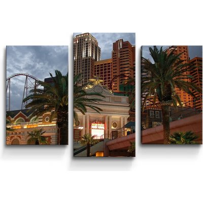 Sablio Obraz - 3-dílný Las Vegas 4 - 75x50 cm – Hledejceny.cz