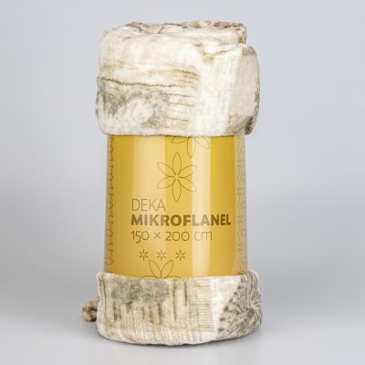 Quentin deka mikroflanel QK-149 béžová srdce 150x200 – Hledejceny.cz