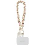 Guess šňůrka GUOUCHSAMC4P růžová HDSP PU Saffiano Chain Strap 4G Charm – Zboží Živě
