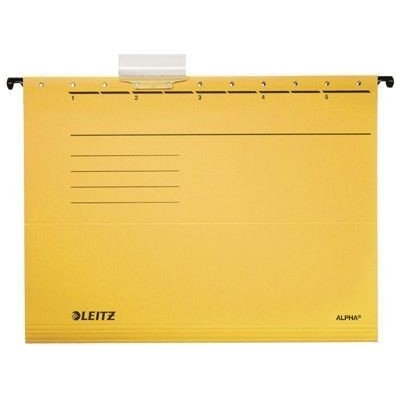 Desky závěsné Leitz ALPHA typu "V", žluté, balení 25 ks – Zboží Živě