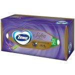 Zewa Softis papírové kapesníčky v krabičce levadule pomeranč 4-vrstvé 80 ks – Zboží Dáma