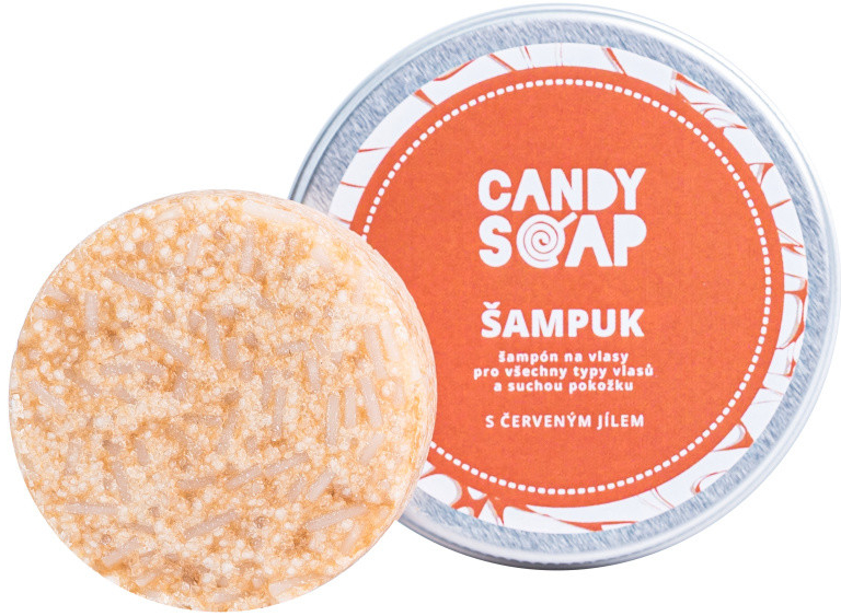 Candy Soap Tuhý šampon s červeným jílem 24 g