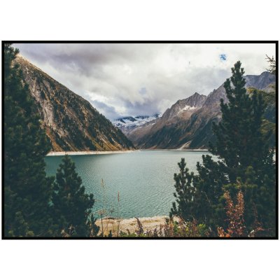Plakát Jezero v horách Rozměr plakátu: A4 (21 x 29,7 cm) – Zboží Mobilmania