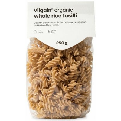 Vilgain fusilli z celozrnné rýže 250 g – Zboží Dáma