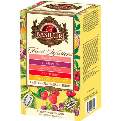 Basilur Fruit Infusions Assorted Vol. III. přebal 20 gastro sáčků – Zbozi.Blesk.cz