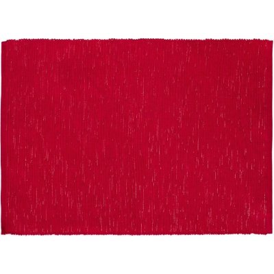 SCANquilt prostírání RIB uni s lurexem červenostříbrná běhoun delší strana 100-170 cm – Zboží Dáma