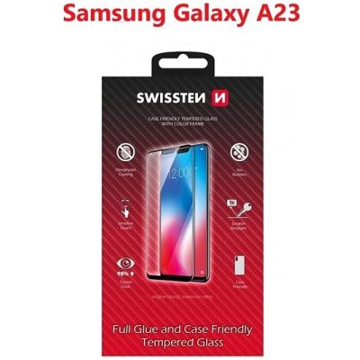SWISSTEN 3D Full Glue pro Samsung A235 Galaxy A23 černé 54501817 – Zboží Mobilmania