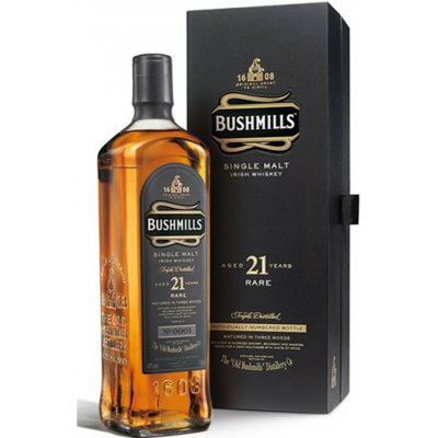 Bushmills Single Malt 21y 40% 0,7 l (tuba) – Hledejceny.cz