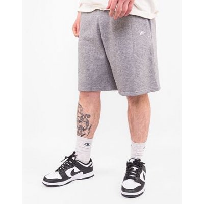 New Era kraťasy Essential shorts Heather Grey White