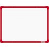 Tabule VMS Vision boardOK Keramická tabule na fixy s červeným rámem Červená 60 x 45 cm