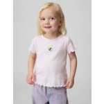 GAP Baby žebrované tričko s logem Růžová – Zboží Dáma
