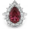 Prsteny Beny Jewellery zlatý s Červeným Spinelem a diamanty KBS0180