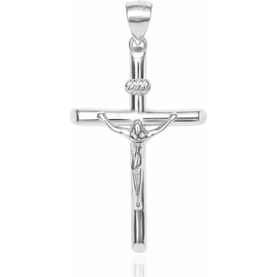 Agato Stříbrný přívěsek Křížek s Ježíšem AGH747 – Zboží Dáma