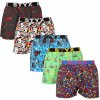 Boxerky, trenky, slipy, tanga Styx 5pack pánské trenky art sportovní guma vícebarevné 5B1391023