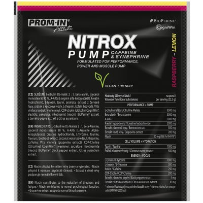PROM-IN Nitrox Pump Caffeine & Synephrine 22,5 g – Sleviste.cz