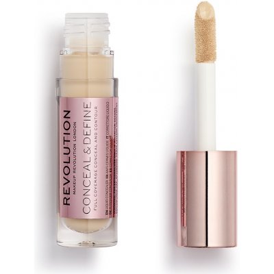 Make-up Revolution Conceal & Define Tekutý korektor C4 4 g – Sleviste.cz