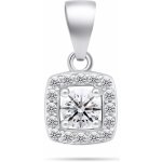Brilio Silver Třpytivý stříbrný přívěsek s čirými zirkony PT119W – Hledejceny.cz