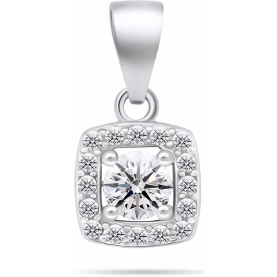 Brilio Silver Třpytivý stříbrný přívěsek s čirými zirkony PT119W – Hledejceny.cz