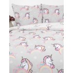 MKLuzkoviny.cz Povlečení mikroplyš Exclusive Jednorožec 140x200 70x90 – Zboží Dáma