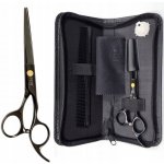 FOX Black Rose Profesionální kadeřnické nůžky na vlasy pro praváky 6´ černé – Zboží Dáma