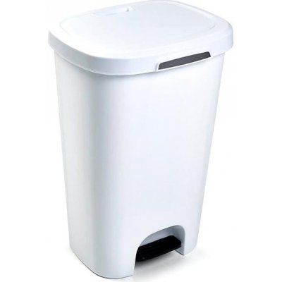 Plastic Forte Koš na odpad 50 l pedálový bíly – Zboží Dáma