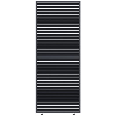 Rojaplast PANEL ZASTÍNĚNÍ ANTRACIT, SKLÁPĚCÍ LAMELY, HORIZONTÁLNÍ 1 m pro bioklimatickou pergolu – Hledejceny.cz