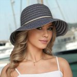 Krumlovanka Dámský letní nemačkavý klobouk s regulací velikosti Ba-30245507-212 navy blue – Hledejceny.cz