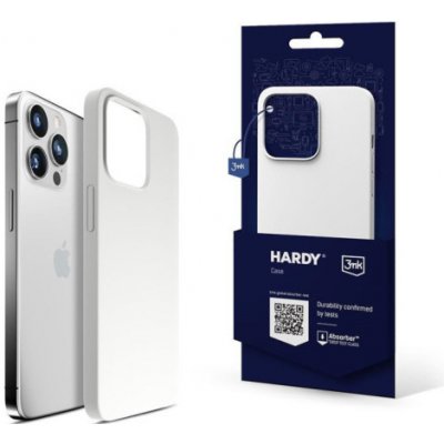 3mk ochranný kryt Hardy Silicone MagCase pro Apple iPhone 15 Pro, Silver-White – Zboží Mobilmania