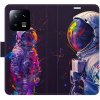 Pouzdro a kryt na mobilní telefon Xiaomi iSaprio Flip Neon Astronaut 02 pro Xiaomi 13 n24na02-FLP2-Xia13