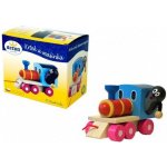 Detoa dřevěný vláček Krtek a mašinka – Zboží Dáma