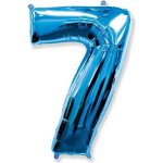 Grabo Nafukovací balónek číslo 7 modrý 102 cm extra velký