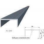 Hliníkový U profil - antracit, 50x22mm, AL-U50-7016-6 – Hledejceny.cz