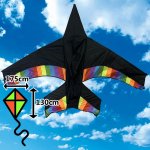 D&P Šarkan Lietadlo - čierne s dúhovými pruhmi – Hledejceny.cz