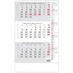 Nástěnný Helma Tříměsíční šedý s poznámkami 2026 – Sleviste.cz