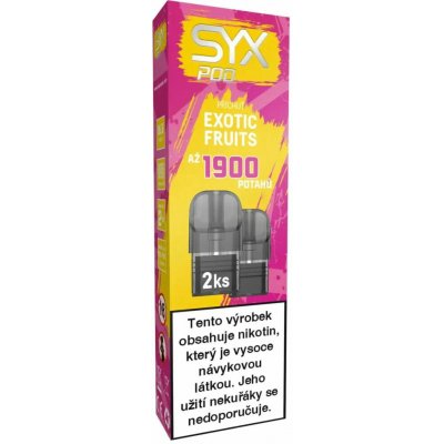 SYX POD Exotic Fruit 16,5 mg 2 x 950 potáhnutí – Zbozi.Blesk.cz