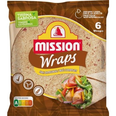 Mission Wraps Celozrnná 25 cm 370 g – Zbozi.Blesk.cz
