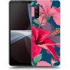 Pouzdro a kryt na mobilní telefon Sony Pouzdro Picasee silikonové Sony Xperia 10 III - Hibiscus černé